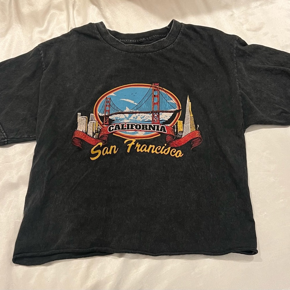 Brandy Melville San Francisco Grey Tee